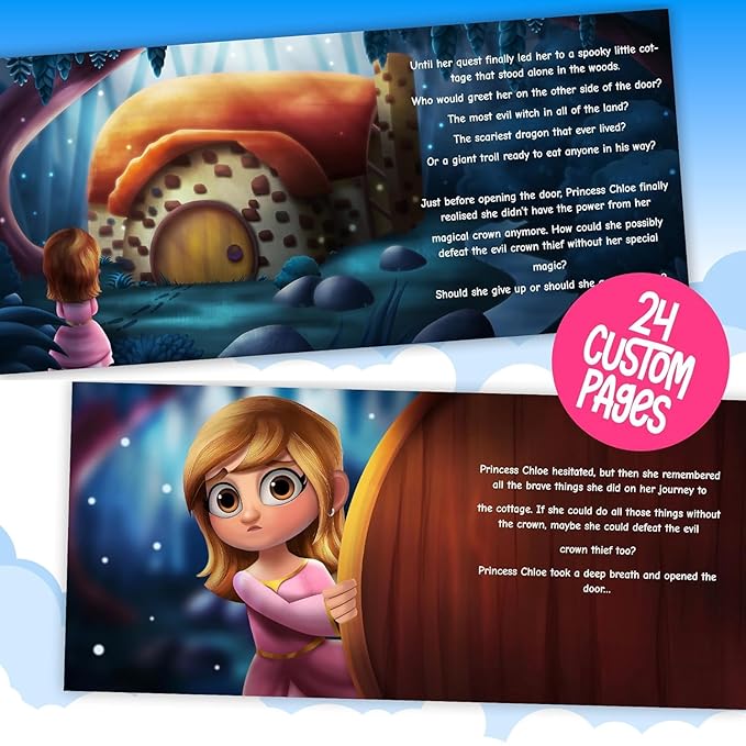 Personalized Princess Story Book - Custom Book with Girls Name