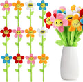 18 Pcs Plush Smile Flower Stuffed Bendable Stems Plush Bouquet Toy Soft Floral 12.6 Inch for Graduation 2025 Mother's Day Valentines Day Girl Girlfriend Wife Family and Friends(Cute Style)