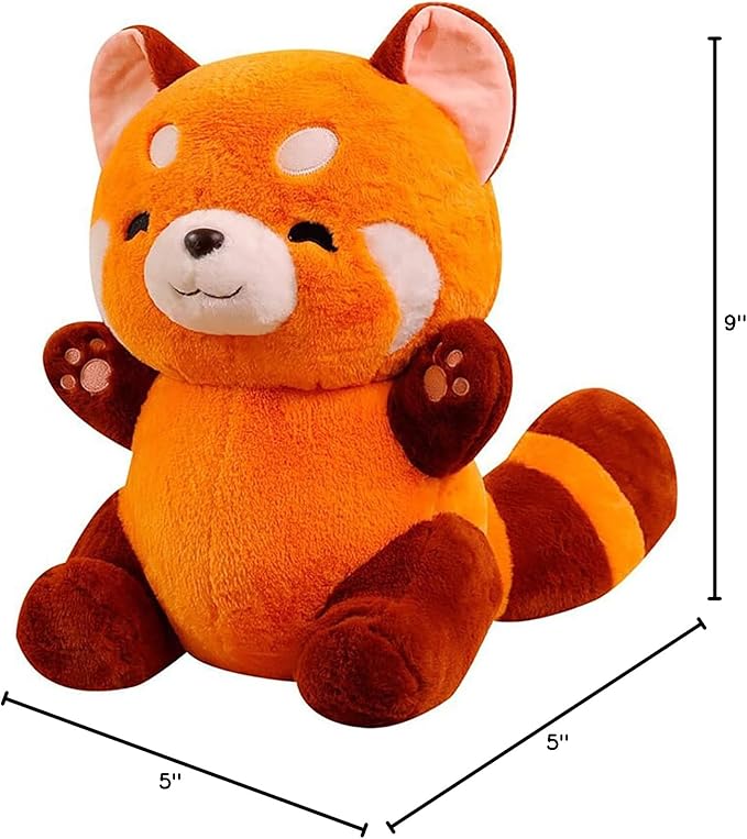 Red Panda Stuffed Animal Cute Red Panda Plush Toy 9 inch for Girls Boys (red Panda)