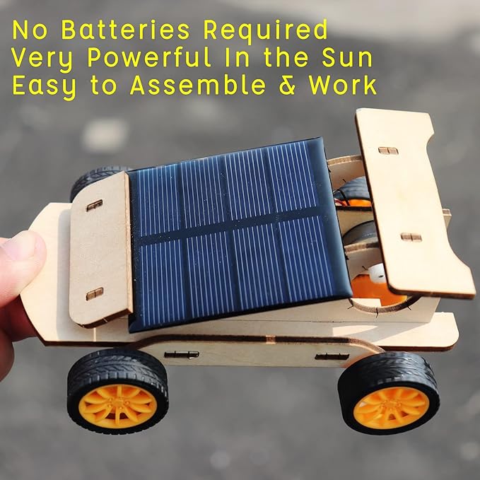 DIY RC Car Kit, Build Your Own Solar Car - Stem Projects for Kids Ages 8-12, Science Experiments for Kids 9-12, STEM Toys for 8 9 10 11 12 Year Old Boys Gifts
