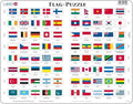 Larsen Puzzles Flags of The World 80 Piece Children's Educational Jigsaw Puzzle