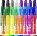24 Colors Large Tempera Paint Sticks, Washable Paint Sticks for Toddlers, Ideal Kids Art and Craft Supplies for Painting and Coloring, Suitable for Paper, Canvas and Stone
