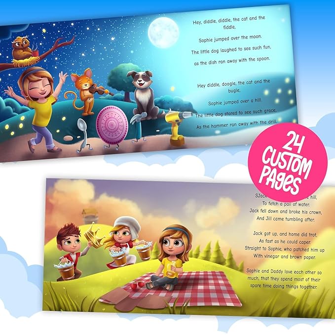 STORYBUG Personalized Nursery Rhymes Personalized Story Book - Personalized Children's Book with Name