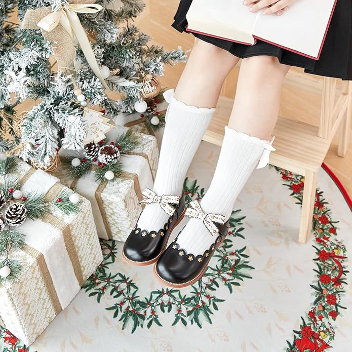 Felix & Flora Toddler Little Girl Mary Jane Dress Shoes - Ballet Flats for Girl Party School Shoes