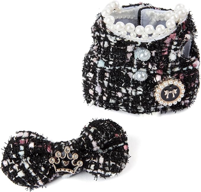 Premium Doll Clothes for Labubu - Luxury Chic Style Set for 17cm Dolls, Doll Outfit for Display, Collectors, Gift - Cute Miniature Fashion Accessories - Black Crown (Clothes Only)