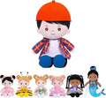 OUOZZZ 13" Soft Baby Doll Toys for 1 + Year Old Boy Gifts, Birthday Gifts for 1 Year Old Boy Christmas Plush Toys Gift for Toddler Kids Red Hat
