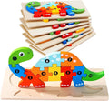 7 Pack Wooden Animal Toddler Puzzles for Kids Ages 3-5, Baby Montessori Toys for Kids Age 3 4 5 6 Years, 7 Animal Shape Learning Jigsaw Toys for 3 Year Olds for Boy Girl Ideal Gift