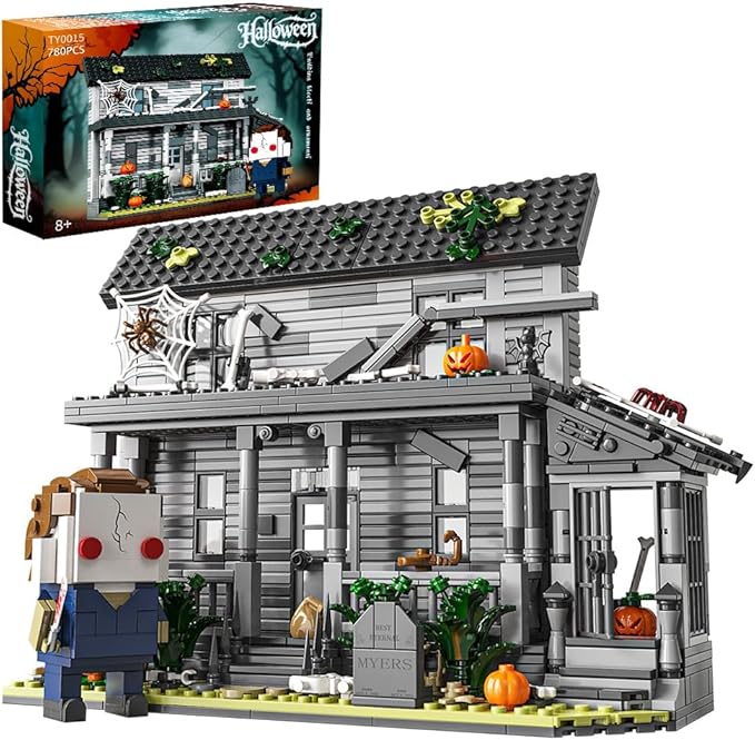 Halloween House Building Blocks Kits, Present for Friends and Fans，Collectible Decoration Building Toy(797 Pieces) Compatible with Lego