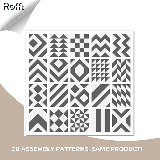 Little fun times Play Mat for Baby Large 72 Pieces, Assembled Total 64 x 64 inch 28,4 SqFt, Interlocking Floor Puzzle, EVA Tiles Playmat for Toddler and Kids, Two Colors Design with Edges.