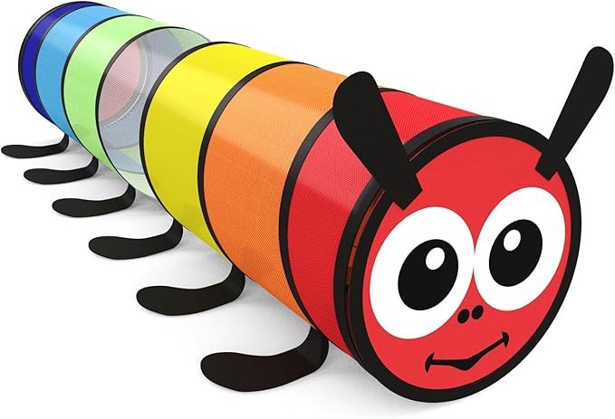Kids Play Tunnel for Toddlers 1-3 Colorful Pop Up Baby Tunnel for Kids to Crawl Through 6 Foot with Breathable Mesh Collapsible Toddler Toys Gift for Children or Dog
