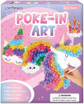 8PCS Poke-in Craft and Art Kit for Kid Unicorn Theme No-Mess Fabric Sewing Art Girls Boys 4-12 Puzzle Puncture Painting DIY Pastel Rainbow Toy Gift for Creative Activity Game Birthday Party