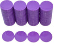 Smartdealspro Set of 100 25MM/1 Inch Opaque Plastic Learning Counting Counters Poker Chips (Purple)