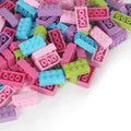 Building Bricks 121 Pieces 2x4 Multi-Color Building Block,Compatible with Classic Building Block,Creative Building Block Toys for Kids(Pink,Blue,Purple,Green,Rose red)