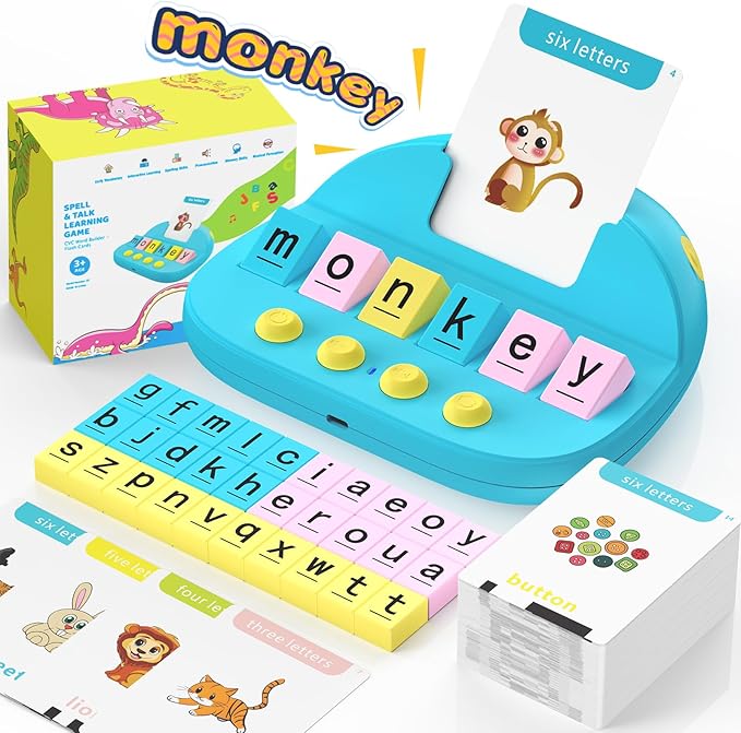 HOMESTEC Phonics Flash Cards for Toddlers, Matching Letter Game Learning Toys for Kid, Autism Speech Therapy Materials 322 Sight Words,Boy Girl Birthday