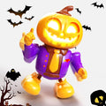 Halloween Pumpkin Dancing Robot Toy – Light-Up Musical Walking Figure, Party Decoration for Boys & Girls Ages 3-8, Fun Holiday Gift