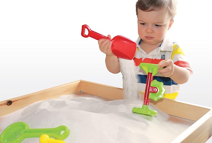 Sandtastik Sparkling White Play Sand - 50 lb (22.6 kg), Fill Sandboxes & Sensory Tables, Non-Toxic, Scoop, Mold & Pour