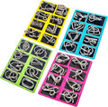 Ahyuan Metal Wire Puzzles Set of 32 with Pouch Large Thick IQ Test Mind Games Toys IQ Toys Brain Teaser Puzzles Metals Wire Puzzle Magic Trick Toy Metal IQ Puzzle Party Favors for Kids Adults (Silver)