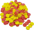 DNB 2-Color Foam Counters - 1 Inch Red-Yellow Double-Sided Math Counters, Early Learning Counting Chips, 200 Pieces