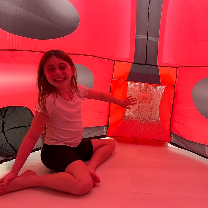 The Original Patented AirFort - Build A Fort in 30 Seconds, Inflatable Fort for Kids, Play Tent for 3-14 Years, A Playhouse Where Imagination Runs Wild, Fan not Included (Ladybug)
