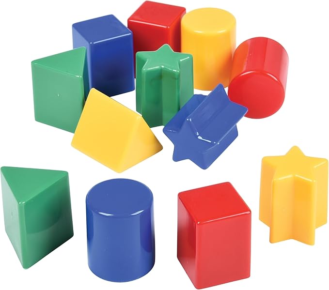 Shape Sorter Bucket – 12-Piece Toddler Math & Fine Motor Skills Toy, Special Needs-Friendly Sorting and Matching Activity