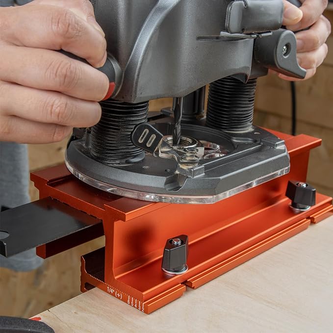 O'SKOOL Mortise and Tenon Jig is Ideal for cabinets, Chairs, and Table Construction Using a Plunge Router