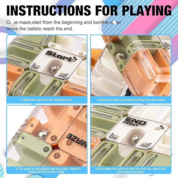 Large 3D Labyrinth Puzzle, Engaging Brain Teaser Toy, Mind Teaser Challenge Game, Cultivate Logical Thinking