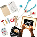 Kids Vet Doctor Kit & STEM Toy | Learn Animal Anatomy with Stethoscope, Organ/Muscle Models, X-Ray Cards | Interactive Pretend Play for Boys & Girls