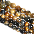 6mm 60PCS Natural Stone Dreamlike Blue Tiger Eye Beads for Jewelry Making DIY Bracelet