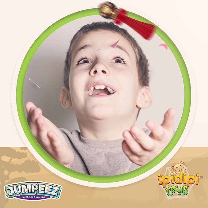 IPIDIPI TOYS Jumpeez Safari Rocket Poppers, 25 Jungle Animal Bounce Toys for Kids – Halloween Toys for Trick or Treat, Halloween Goodie Bag Stuffers - School Prizes, Classroom Rewards for Boys & Girls