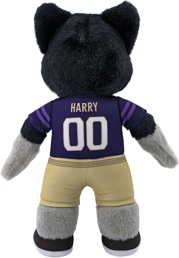 Bleacher Creatures Washington Huskies Harry The Husky 10" Mascot Plush Figures - A Mascot for Play or Display