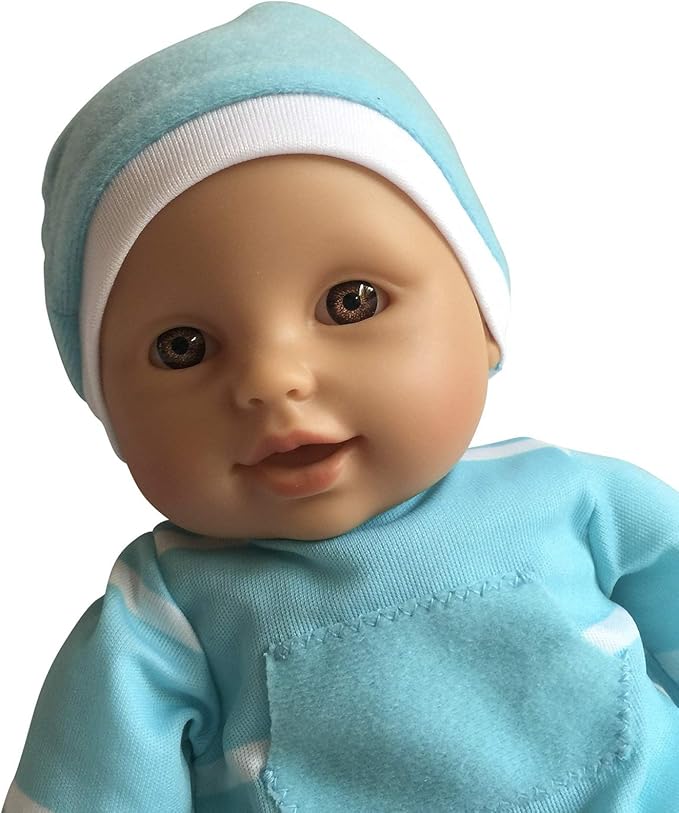 The New York Doll Collection 11 inch Soft Body Baby Doll in Gift Box - 11" Doll Toy for Kids, Boys, Girls and Toddlers - Baby Doll Pacifier Accessory Included