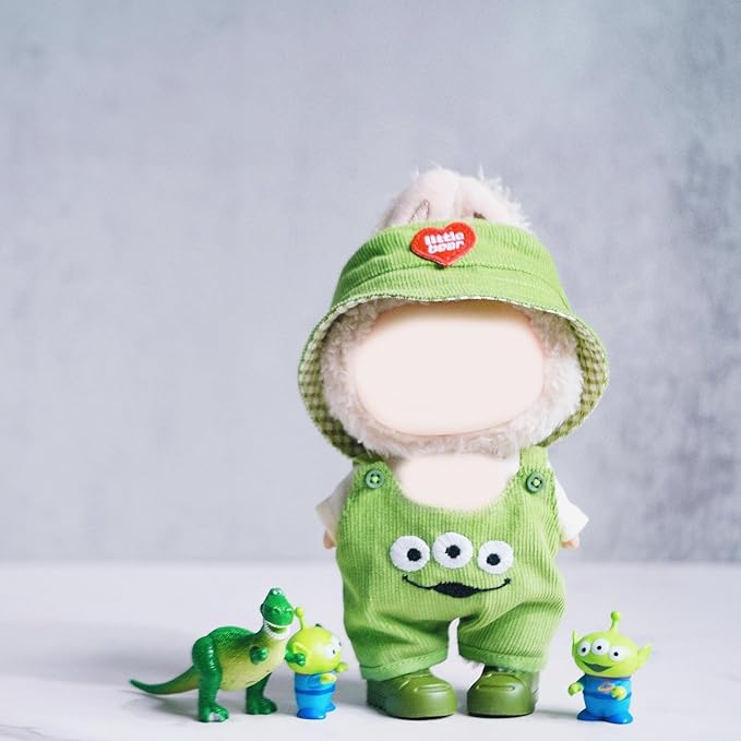 17cm Doll Clothes Set & Outfit - Cuddly Fashion Dresses with Accessories, Luxury Chic Doll Clothing & Plush Pullover Hoodie Doll Clothing DIY ,Just Clothes
