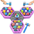 ANNKIE Whack Hammer Mole Game, Toys for 3 4 5 6+ Year Old Boys Girls, Pounding Toys for Age 3-5, Birthday Gifts for 3-12 Year Old Boys Girls, Interactive Educational Toy with 3 Modes,1-3 Players