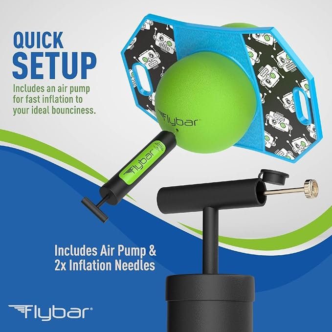 Flybar Pogo Trick Ball for Kids – Balance Bounce Board with Anti-Slip Deck – Pump Included - Indoor & Outdoor Toys for Boys and Girls Fun Way to Reduce Screen Time Supports up to 160 lbs – Ages 6+