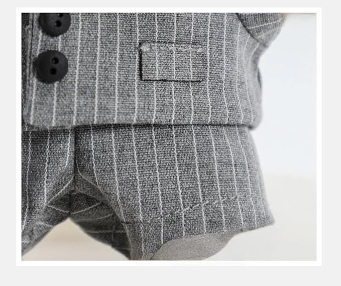 Four-Piece Suit for Doll 17cm/6.7in, Doll Clothes Set ,Soft Premium Fabric Dress Up Accessories Suit (Grat Suit Set)