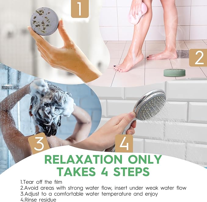 Shower Steamers Aromatherapy Spa Gifts for Women 8 Pack, Shower Bombs Birthday Gifts for Mom with Lavender Natural Essential Oils, Self Care Gifts for Women & Lover