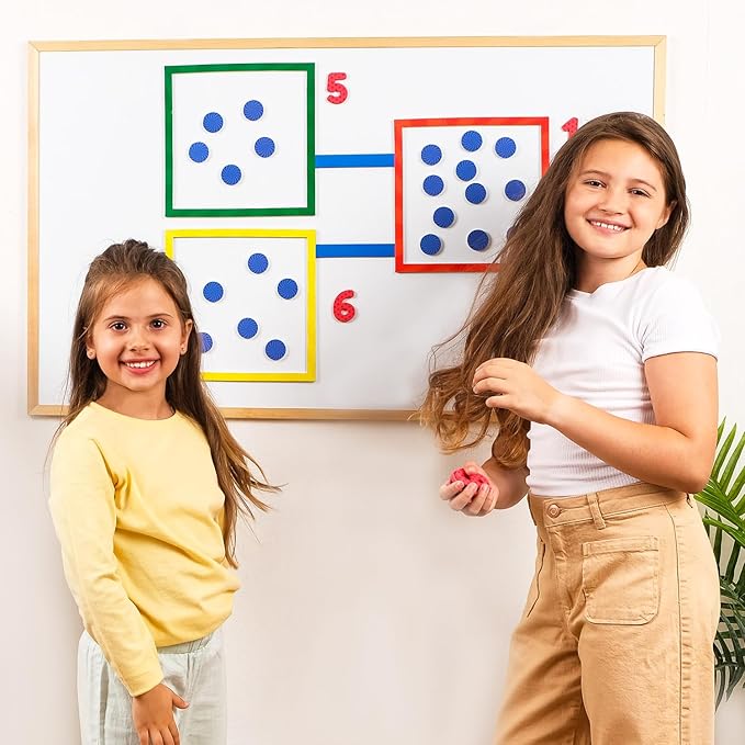 75 PCS Colorful Magnetic Number Bonds - Magnetic Numbers for Whiteboard, Number Line, Math Aids Accessories and Resources, Kindergarten Math Manipulatives, Number Bond Game - Simply Magic