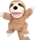 Puppet Sloth Hand Puppets for Kids, 10'' Stuffed Puppet with Movable Mouth,Sloth Stuffed Animal Plush Interactive Storytelling Puppets Toy Gift for for Toddlers 1-3