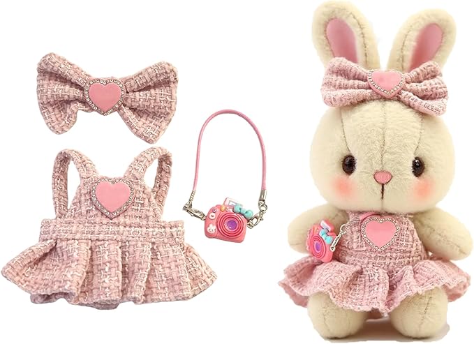 17cm Doll Clothes Set & Outfit Set for 17cm Dolls - Premium Fashion Dresses with Accessories, Luxury Chic Doll Clothing & Style Bundle,Just Clothes (Style-27)