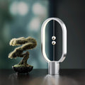 Table Lamp for Bedroom - Balance Lamp,Bedside Lamp with Touch Dimmer,Nightstand Lamp,3 Level Brightness Rechargered Night Light for Home,Office,College Dorm (Silver)