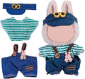 17cm Doll Clothes Set, Premium Jeans & Knitted Sweater Outfit for 17cm 15cm Dolls, Cute Dress Up Fashion, No Doll Included (Cute, 17cm/15cm)