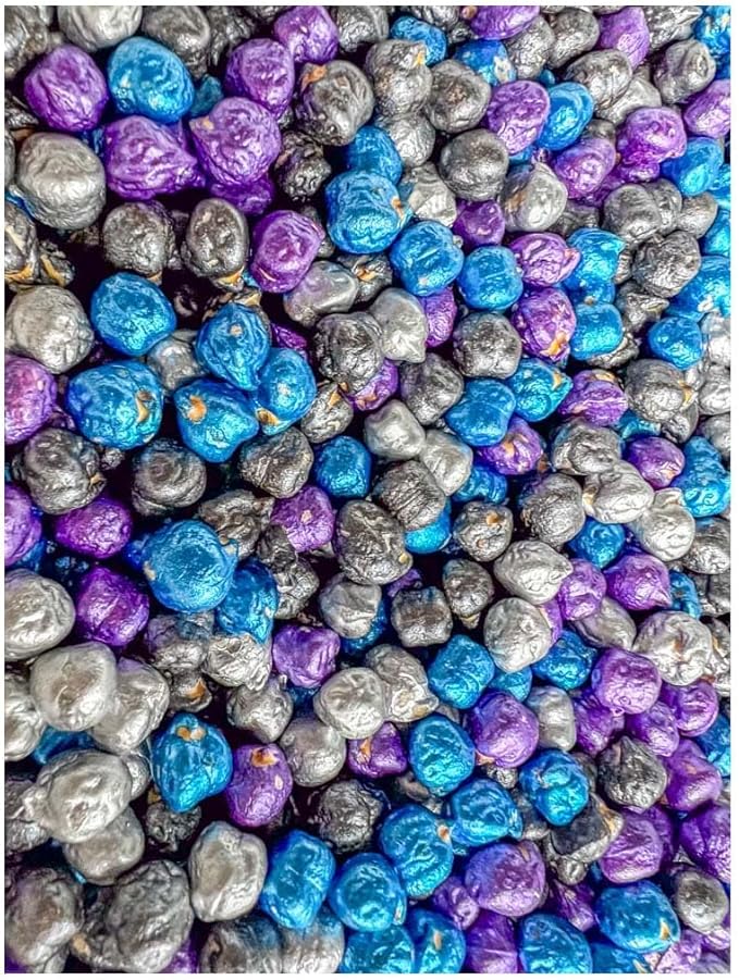 Colored Chickpeas for Sensory Play and Sensory Bins - Many Different Seasonal Colors (2 Cups, Outer Space 2)