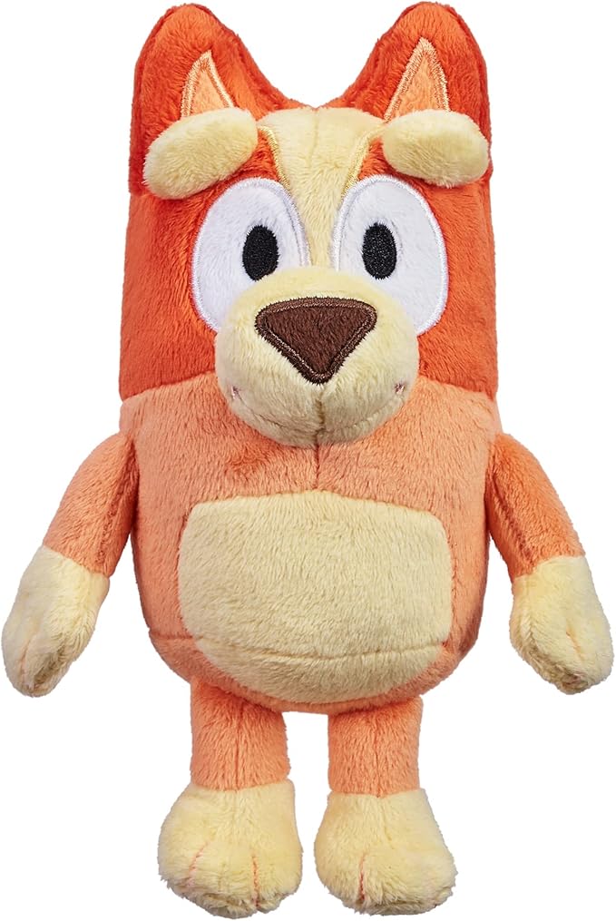 Bluey Heeler Family Stuffed Animal Set of 4, 7-8”, Soft, Bingo, Bandit, and Chilli Plush Figure Toys, Cuddly Plush Toys for Kids Ages 3+
