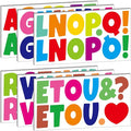 Bemeol Bulletin Board Letters 216 Pcs 2.5 Inch Alphabet Letter Stickers Self-Adhesive Letters for Poster Board Classroom Crafts Home Decor(Colorful)
