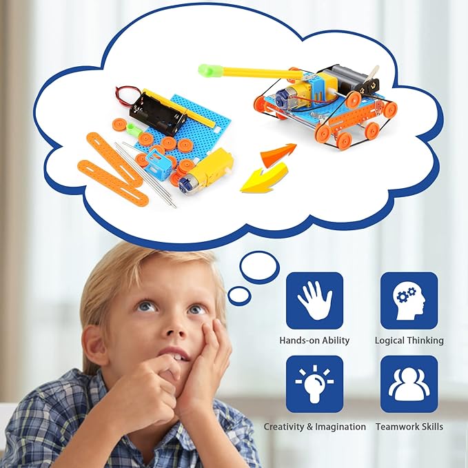 11 Set STEM Science Kit for Kids Ages 6-14 | Engineering & Physics Robot Building Science Experiments | Robotics STEM Toys for 8-12 Year Olds Boys & Girls