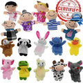 Finger Puppet Set | The Original Storytime Learning Aid | 16 Pack | Puppets for Teachers | Parents | Students & Children - Storytelling Reading Prop