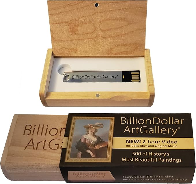 BillionDollarArtGallery® Transform your TV Into Wall Art | Display 500 Of The World's Most Iconic Paintings | Art TV | Unique Gift | Home Décor | Living Room Decor | Wall Art