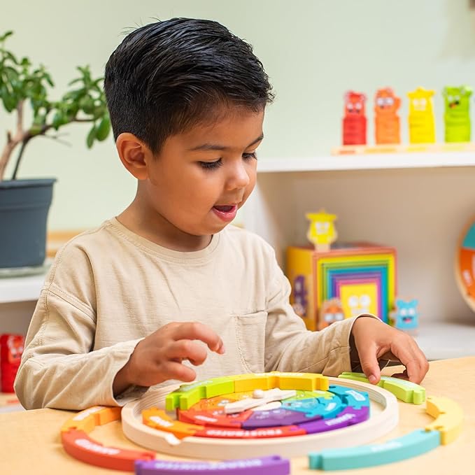 Open The Joy - My Emotions Wheel: Emotional Intelligence, Mindfulness, and Learning Toy for Kids Ages 3 and Up