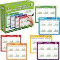 Channie’s Double Digit Addition and Subtraction Flash Cards, 30 Dry Erase Educational Math Flash Cards for Kids, Ideal for 1st to 3rd Grade, Level 2 Color-Coded Cards, 360 Two-Digit Problems
