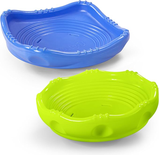 Simplay3 Two Sided Rock Around Wobble Disk and Climbing Dome 2 Pack for Toddlers and Kids - Rocking and Climbing - Indoor/Outdoor (Multicolor, 2 Pack)